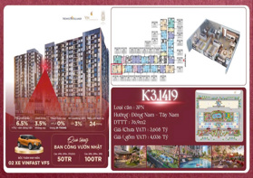 Siêu phẩm căn góc 3PN chung cư Vinhomes Thanh Hoá, giá gốc CĐT, chiết khấu khủng