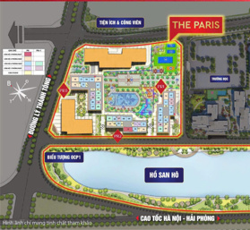 Bán căn hộ 4 ngủ cao cấp The Paris Ocean Park view thẳng hồ San Hô giá 6x tr/m2 lh 0973 710 854