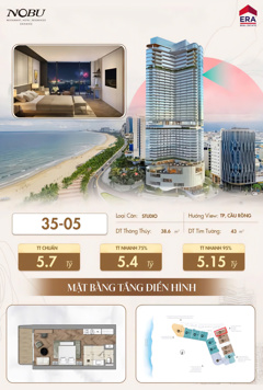 CĂN HỘ 3 PHÒNG NGỦ VIEW SÔNG HÀN - BIỂN MỸ KHÊ ĐẲNG CẤP TẠI NOBU RESIDENCES ĐÀ NẴNG