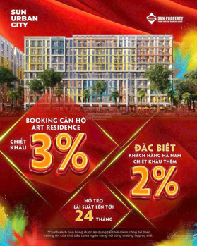 Bán căn hộ cao tầng Sun UrBan City Hà Nam
