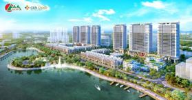 Bán CC 3PN 2WC ở Khai Sơn City, 6,8 tỷ, 96m2 Căn Góc Siêu Đẹp Tầng Trung, BC Đông Nam, View Hồ