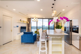 Cho thuê căn hộ Vinhomes Central Park 126.2m2 3PN tòa Landmark 2 view sông & công viên