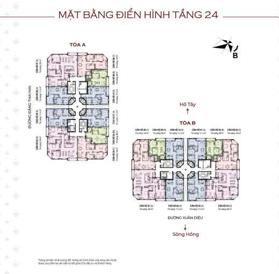 Tổng hợp quỹ căn 2-3-4 ngủ D''Le Roi Soleil. 59 Xuân Diệu. Giá tốt nhất thị trường