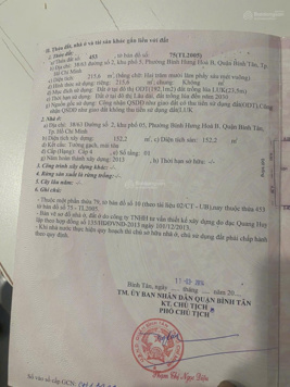 Bán kho xưởng Bình Tân - Đường số 2 (9m*24m = 215m2) hẻm 8m gần Ngã tư Gò Mây, đang thuê 18tr/tháng