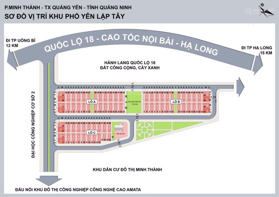 Bán 100m2, mặt tiền 5m, đường 15m tại khu Yên Lập Tây, Minh Thành, Quảng Yên, Quảng Ninh
