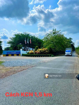 Bao sổ 308m2 390tr mặt tiền đường nhựa lộ giới 32m, ngay khu công nghiệp Vsip