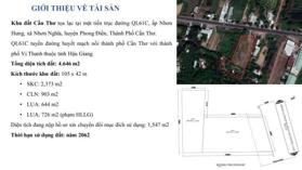 Bán đất 4646 m2 tại Đường 61C, Thị trấn Phong Điền, Phong Điền, Cần Thơ, 40 tỷ