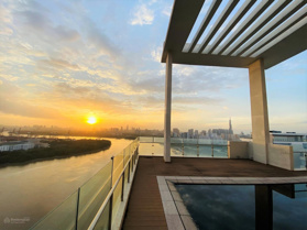 Duplex penthouse đẹp đỉnh nhất chỉ 196 triệu/m2, 560m2, sân vườn hồ bơi, BBQ, view trọn sông SG, Q1