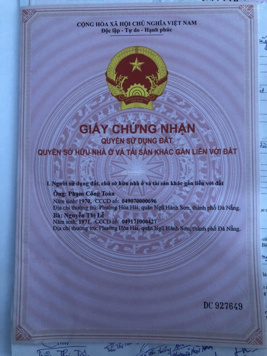 Chính chủ bán đất đường Sơn Thuỷ Đông 3 - Hướng Nam giá rẻ đầu tư