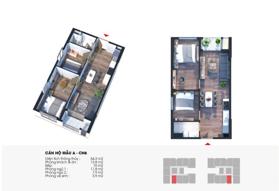 Bán căn hộ chung cư tại The Charm An Hưng, giá thỏa thuận, 54m2, 2PN, 2WC, đẹp, nhiều tiện ích