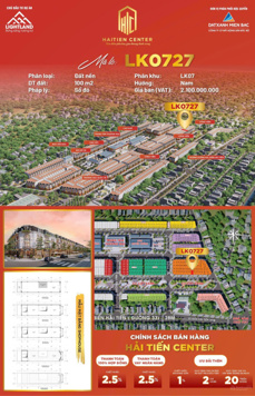 Lô đất hướng Nam views công viên tại khu du lịch Hải Tiến giá chủ đầu tư đợt 1