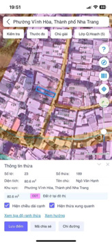 Đất đẹp hẻm Hoà Trung - giá 2,2 tỷ - Vĩnh Hoà - Nha Trang (đường ô tô 7m)