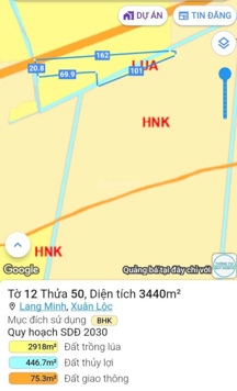 Bán đất tại Lang Minh, Xuân Lộc, Đồng Nai, giá thỏa thuận