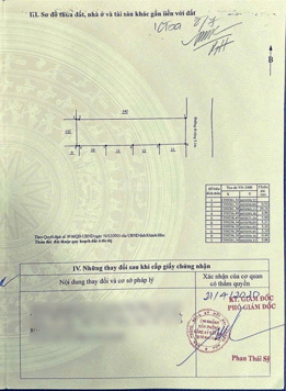 Bán đất hẻm Ngô Lan Chi - cách biển chỉ 700m - hướng đông - DT 104m2 ngang 5m - giá 39tr/m2