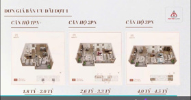 Bán căn hộ chung cư 1PN, 1WC tại MasCity Bắc Giang, 1,7 tỷ, 47,3m2, Q1/2026 bàn giao