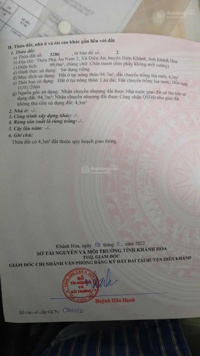 Mặt tiền đường nhựa Thông Tin - Diên An, Diên Khánh