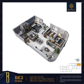 Bán căn hộ 2PN, 2WC, 70m2 trực tiếp CĐT Vinhomes Central Park, 3,1 tỷ giá cực chất, uy tín