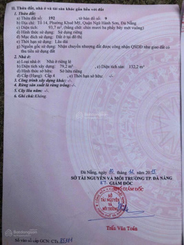 Chính chủ bán Hồ Xuân Hương, DT 93,7 m2. Nở hậu giá 4tỷ600