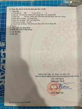 Bán đất KDC xã Tịnh Kỳ tuyến số 3, 104.5m2 hướng Đông Nam, SHR giá 1.2 tỷ thương lượng