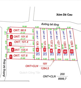 Mở bán 11 lô đất tại Dẻ Cau, Thanh Sơn, Lương Sơn