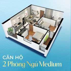 Căn cuối cùng 2 phòng ngủ chung cư Bình An Plaza, thanh toán tiến độ 1.1 tỷ