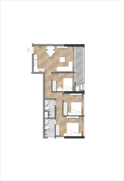Bán căn hộ 3PN, 2WC ở Sun Cosmo Residence, 5.7tỷ, 83,2m2, cầu Trần Thị Lý, Đà Nẵng
