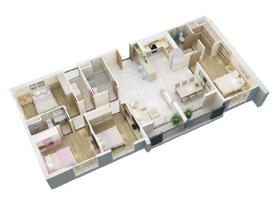 Bán căn 4 ngủ 135m2 giá, full nội thất. Trần cao 3.5m, view sân vận động, nhà cực kì sạch