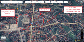 Cần bán đất trung tâm thị trấn Lập Thạch. DT 100m2, cách chợ Lập Thạch 50m. Giá 2,55 tỷ bao phí