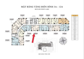 Chính chủ cần chuyển nhượng căn 2 ngủ 92m2 tầng đẹp dự án Skyline Võ Chí Công