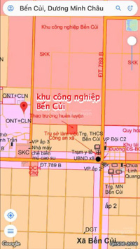 Bán 2 lô đất 360m2 KCN Bến Củi - Dương Minh Châu - DT mỗi lô 180m2 (6x30m) 100m2 thổ cư, chính chủ