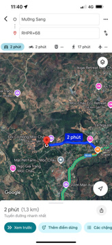 Bán đất Mộc Châu đường lớn vào Cầu Kính Bạch Long, cách cây xăng Mường Sang 1km