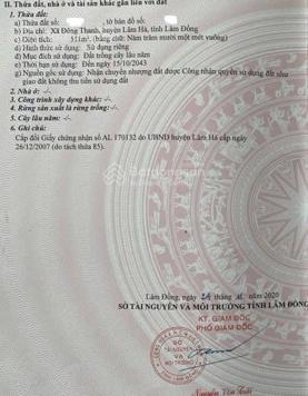 Bán gấp 511m2 xã Đông Thanh, đất vuông vức thích hợp làm nhà vườn nghỉ dưỡng