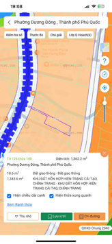 Bán 2162m2 mặt tiền đường Trần Hưng Đạo, Phú Quốc, khu vực kinh doanh sầm uất, giá tốt.