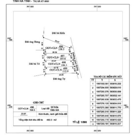 chính chủ có lô đất = 500 m2 tại tổ dân phố Đông Phong, kỳ thịnh, giáp kcn Formosa hà tĩnh cần bán