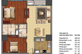 Bán CC Times City, Minh Khai, 108m2 tràn ngập ánh sáng, giá thỏa thuận, 2PN, 2WC