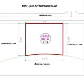 Mặt đường 21m KĐT Nam Vĩnh Yên view hồ điều hoà. DT 2823m2, đất TMDV trong lõi khu đô thị