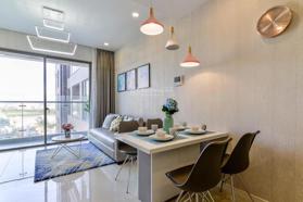 Cho thuê CHCC 1PN, 55m2 Grand Riverside - 283 Bến Vân Đồn - Q4. Giá 13 tr/th. LH: 0888 493 893