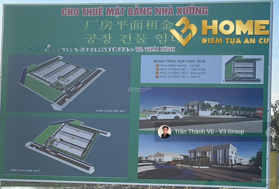 Cho thuê kho xưởng mới xây KCN Phúc Khánh Thái Bình 12000m2 tách lẻ 1462m2 PCCC tự động 57.500đ/m2