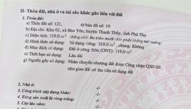 Cần bán gấp đất lô đất hiếm full thổ cư 319m2 - ngay lõi khoáng nóng Thanh Thủy
