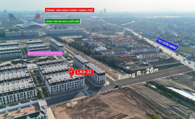 LK9 - hướng Bắc 1 căn duy nhất trục đường 26m tại Hoàng Huy New City .