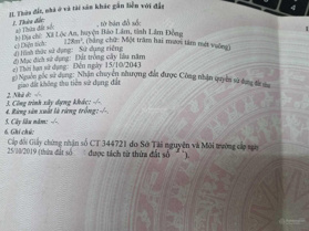 Bán đất 128m2 sẵn thổ cư gần QL 20, xã Lộc An