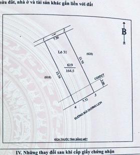 Bán đất mặt đường Bùi Dương Lịch