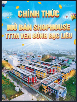 Bán shophouse 5 tỷ - 99m2 đất, 206,25m2 sử dụng, 1 trệt 2 lầu