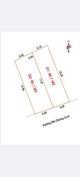 Bán đất mặt đường Bùi Dương Lịch 95m2. Mặt tiền 5.6m hướng Đông Nam