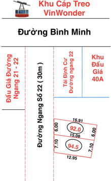 2 tỷ xx có ngay đất bám đường ngang QH số 22 rộng 26,5m