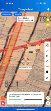 Bán 5987m2 đất mặt tiền liên huyện sân bay Phan Thiết kế bên dự án 12.000 tỷ SunGroup giá 1.7 tỷ