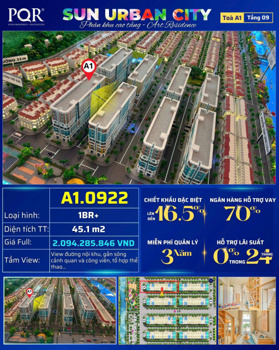 Căn bán 4 căn quỹ ngoại giao, vị trí đẹp, giá tốt nhất Sungroup Hà Nam - Sun Urban City Hà Nam