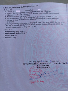 Gia đình đã lấy Visa, cần nhượng lại lô nhà đất mặt tiền QL60, Nguyễn Thị Thập. Bao đẹp, rẻ