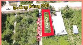 Bán lô góc 2 mặt tiền Búng Gội phía núi, nở hậu có thổ cư