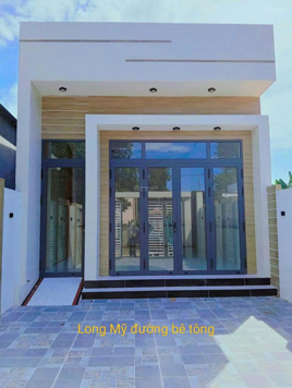 Bán nhà đẹp mới xây dựng đường bê tông ô tô Long Mỹ Thị Trấn Phước Hải cách biển 5km giá 1tỷ450tr
